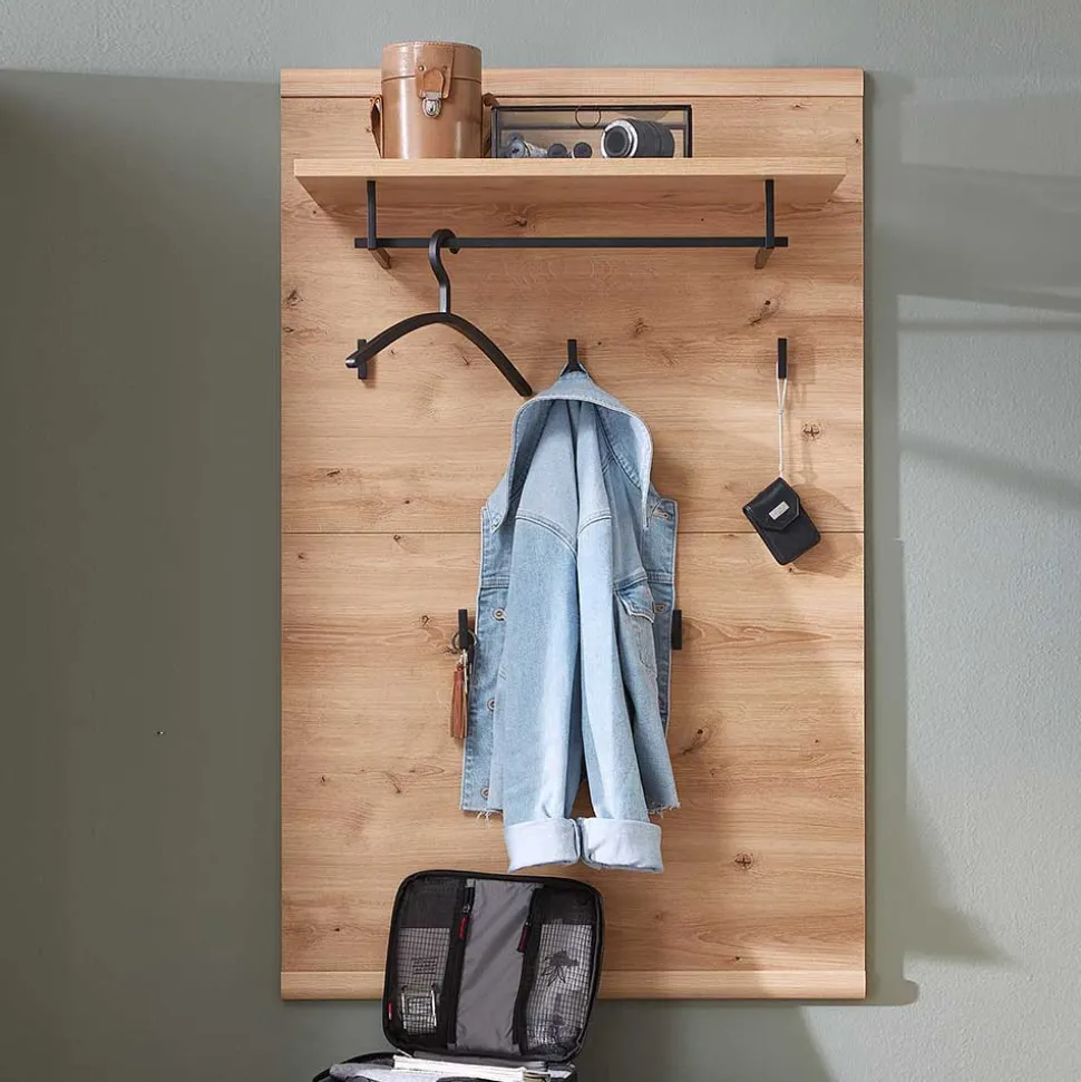 Teilmassives Garderobenpaneel mit Hutboden - Latenda