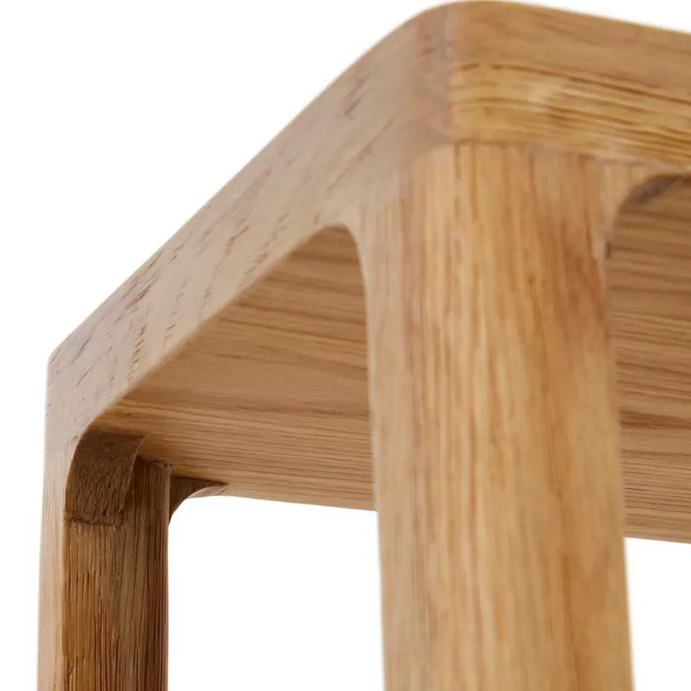 Teilmassives Regal mit fünf offenen Fächern - Mercana