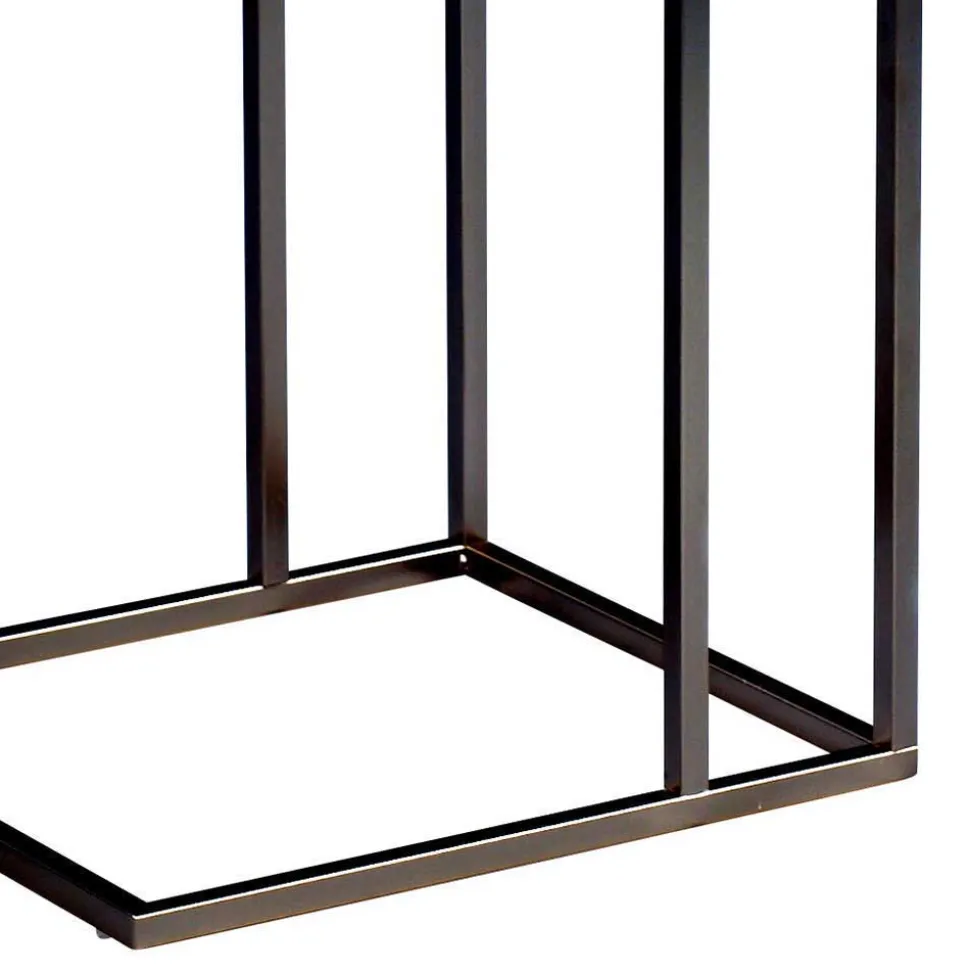 Telefontisch mit Holzplatte Kernbuche Lowes & Metallgestell Schwarz