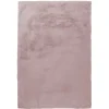 Teppich aus Kunstfell in Rosa - Danah