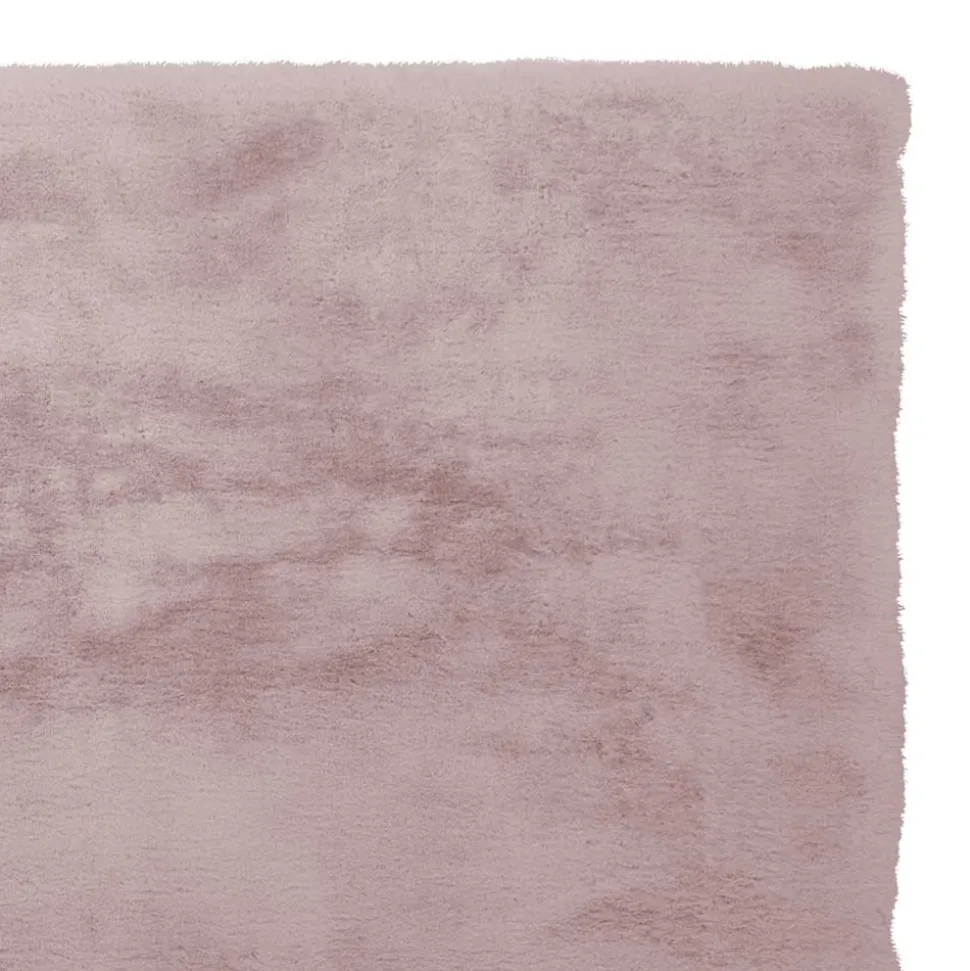 Teppich aus Kunstfell in Rosa - Danah