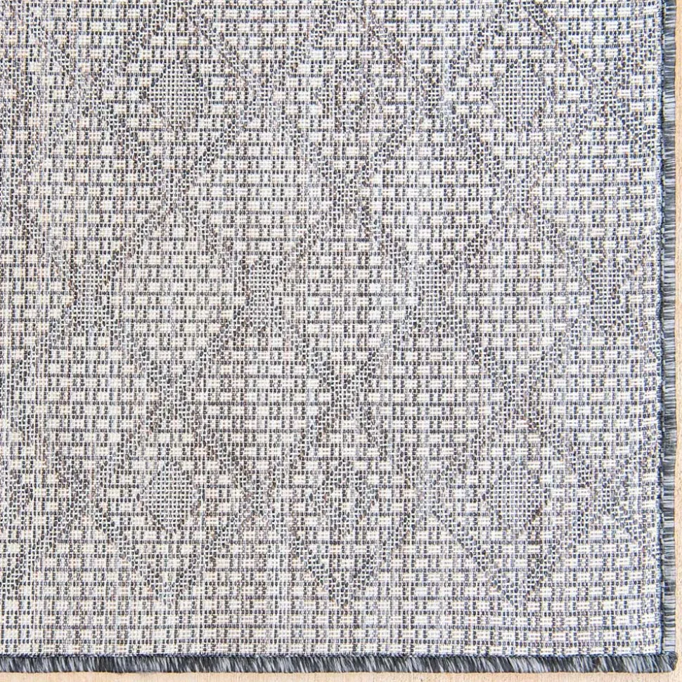 Teppich für Balkon und Terrasse in Grau Beige - Arturo