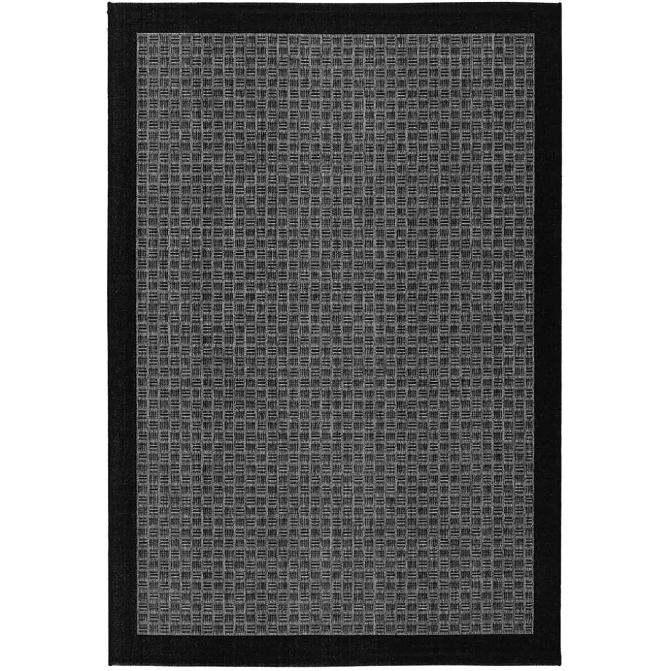 Teppich für Outdoor Indoor in Schwarz & Silbergrau - Cuatro