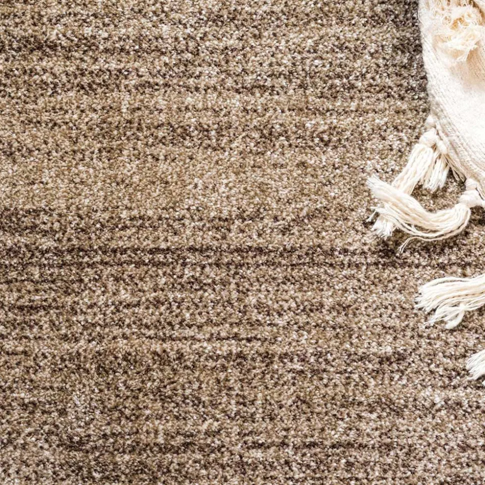 Teppich in Beige Braun Kurzflor - Osiko