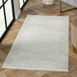 Teppich in Creme & Beige - dezent gemustert - Rondma