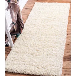 Teppich in Cremeweiß Hochflor - Ranica