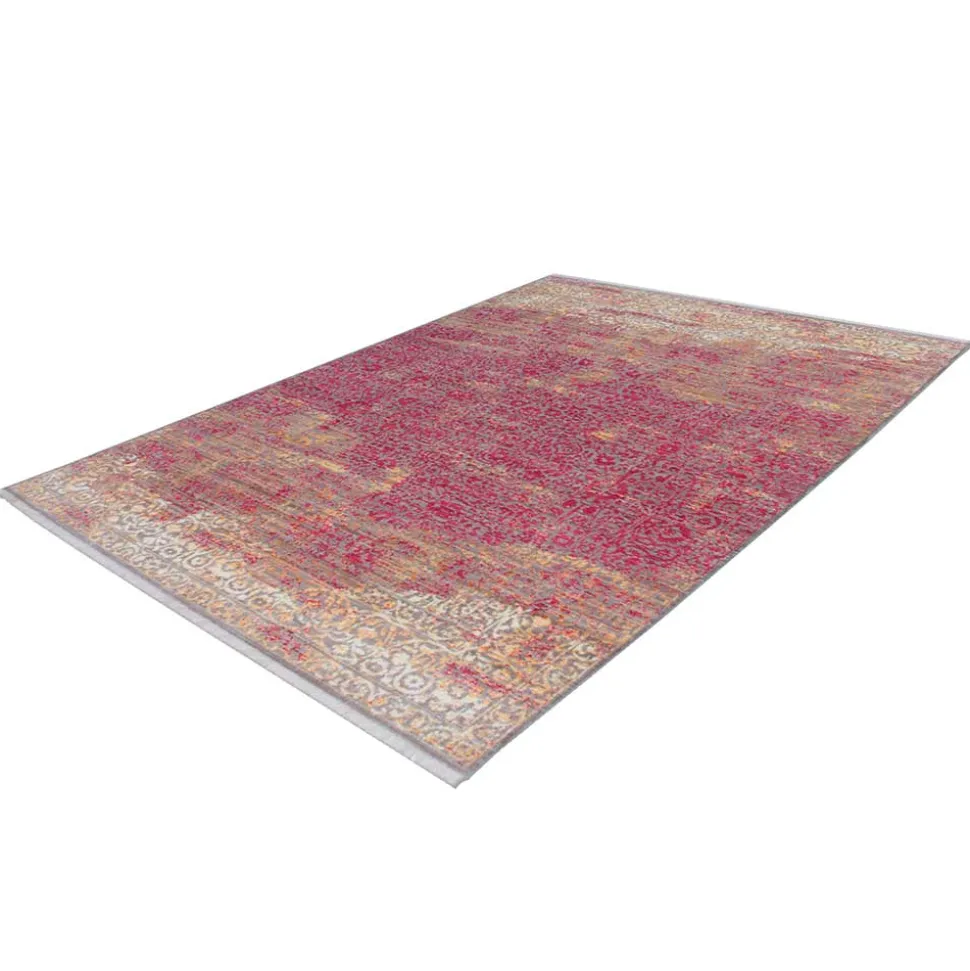 Teppich in Rot und Beige abstrakt - Lergavano