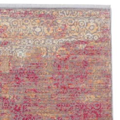 Teppich in Rot und Beige abstrakt - Lergavano