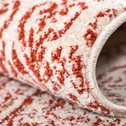 Teppich in Terracotta & Creme gemustert - Maximilians