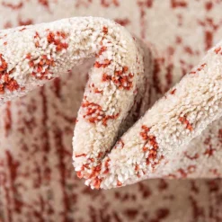 Teppich in Terracotta & Creme gemustert - Maximilians