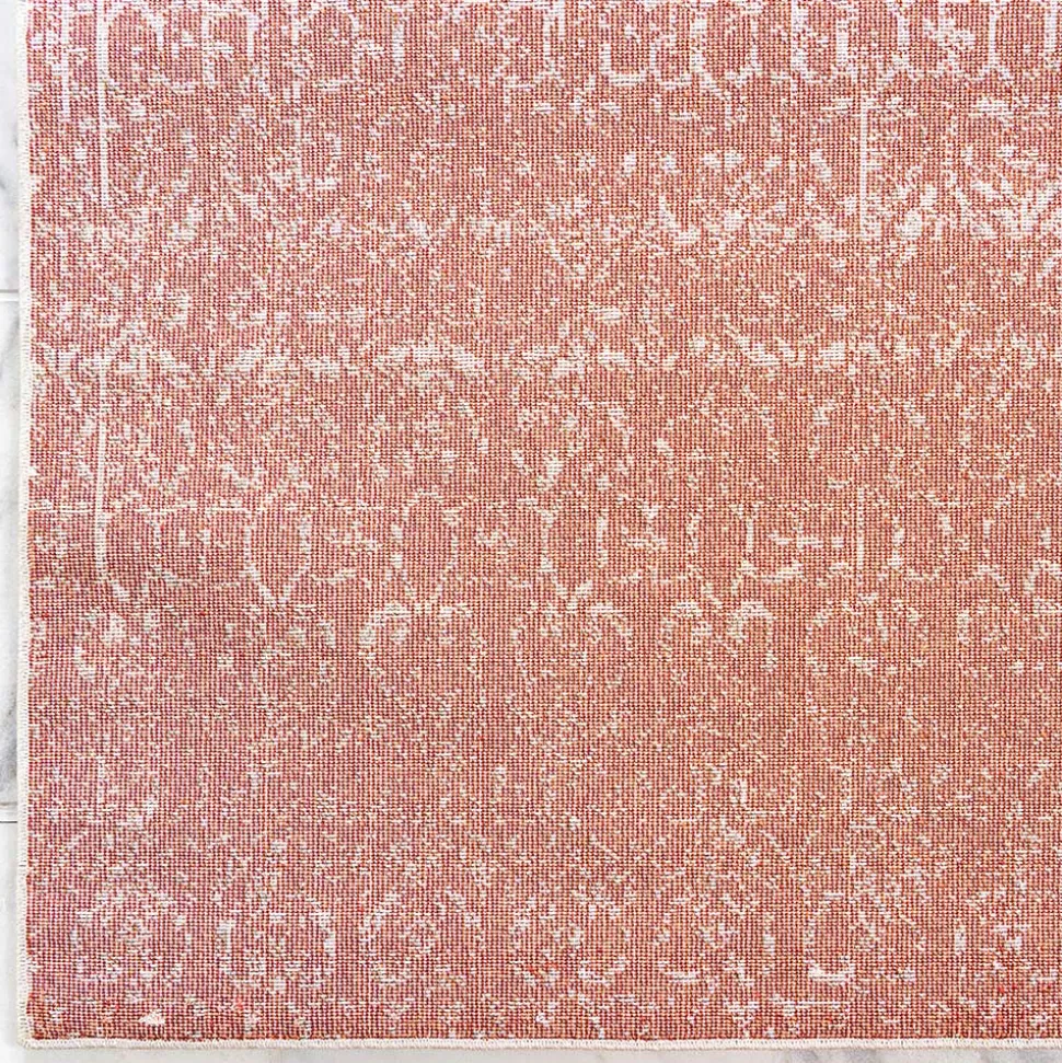 Teppich in Terracotta & Creme gemustert - Maximilians