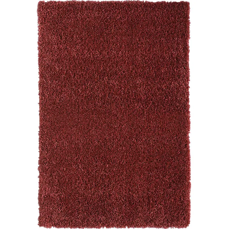 Teppich Läufer in Dunkelrot Hochflor - Carina