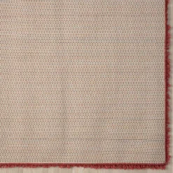 Teppich Läufer in Dunkelrot Hochflor - Carina