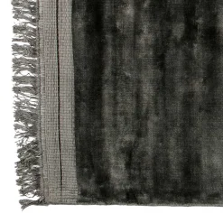 Teppich mit Fransen in Anthrazit - Haigon