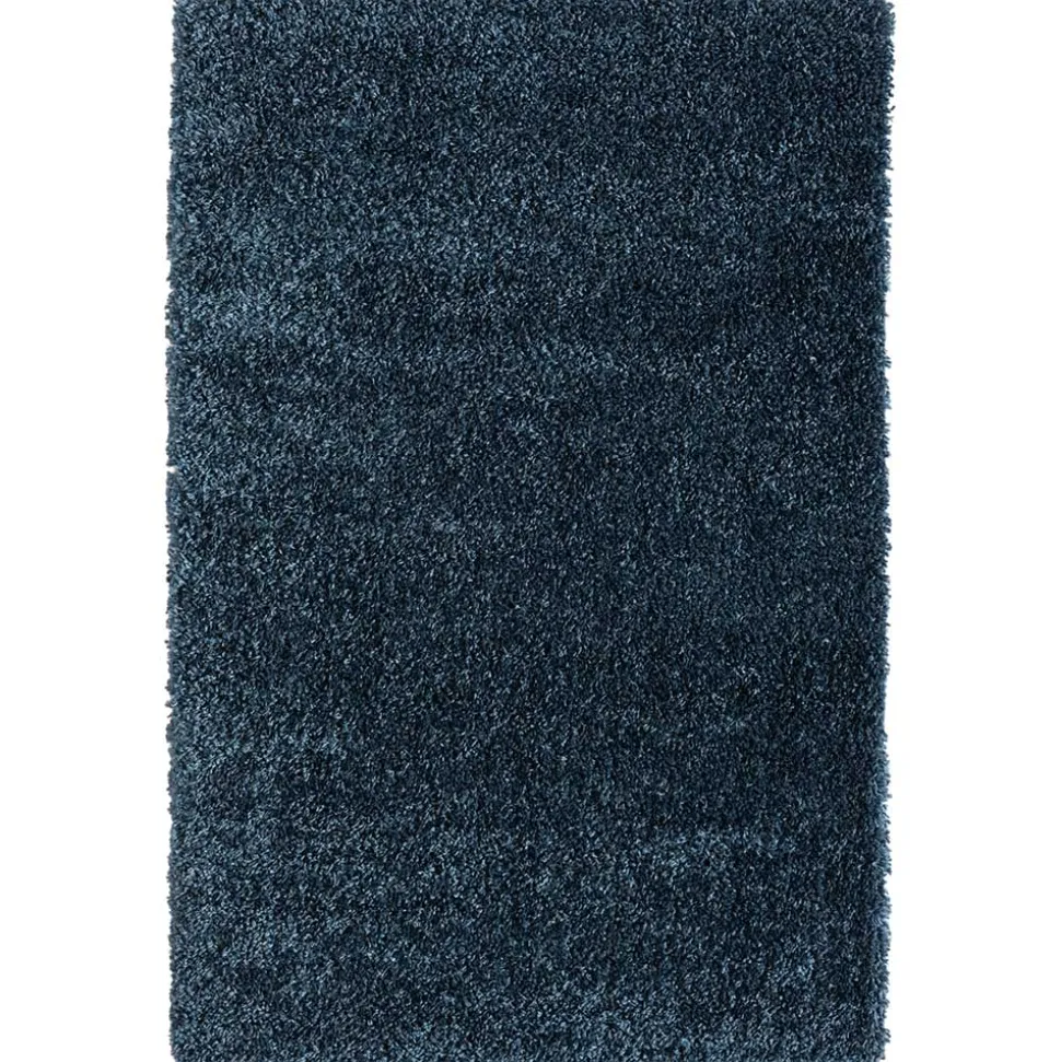 Teppich mit Hochflor in Dunkelblau - Pipev