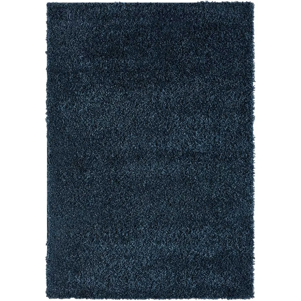 Teppich mit Hochflor in Dunkelblau - Pipev