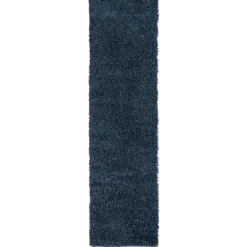 Teppich mit Hochflor in Dunkelblau - Pipev