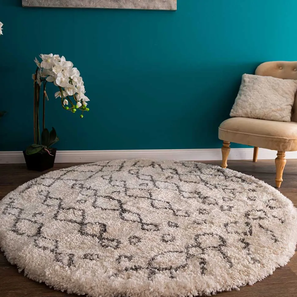Teppich mit hohem Flor - Durchmesser 150 cm - Osika