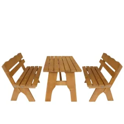 Terrassensitzgruppe Brixen aus Kiefer Massivholz (dreiteilig)