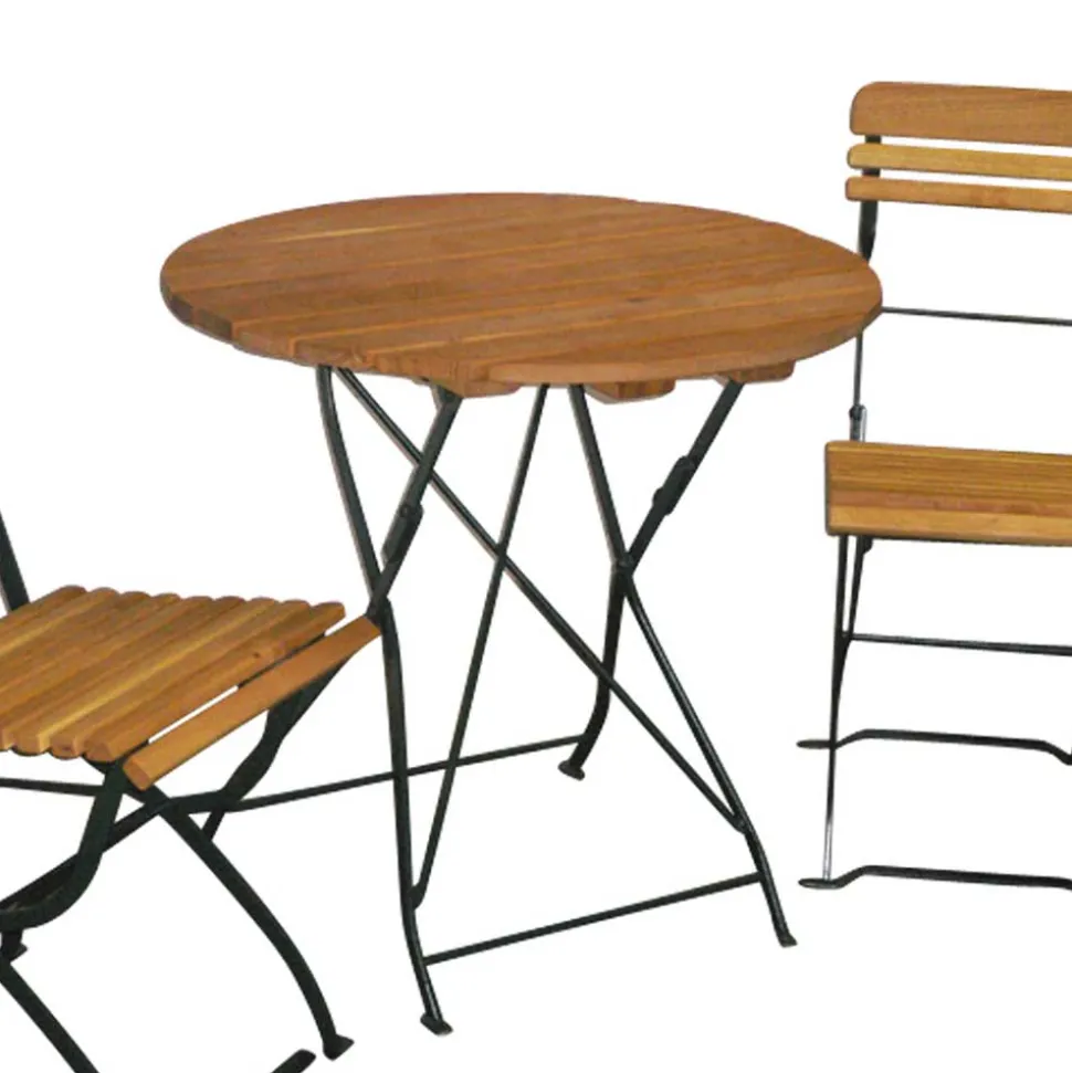 Terrassensitzgruppe Daroncas mit rundem Tisch (dreiteilig)