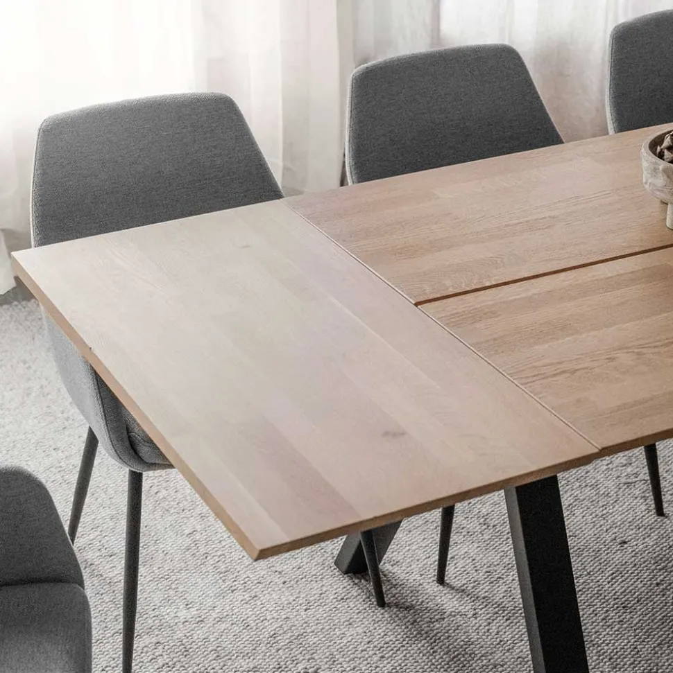 Tisch in Eiche und Schwarz - Fadrina