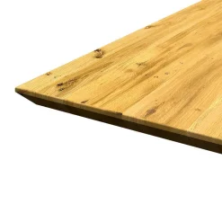 Tisch mit Eichenplatte Schweizer Kante - Blacer