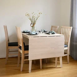 Tisch mit Verlängerung & 4 Stühlen - Pessoa (fünfteilig)