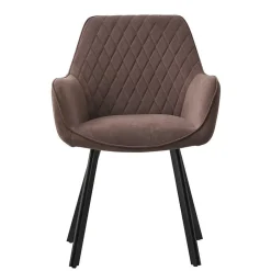 Tischgruppe in Braun mit Schwarz - Bruce (fünfteilig)