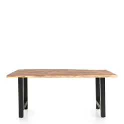 Tischgruppe mit vier roten Stühlen - Syrec (fünfteilig)