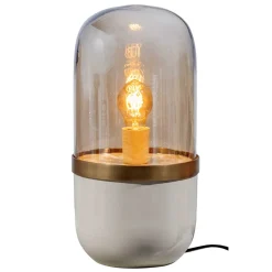 Tischlampe aus Metall in Weiß & Gold - Preveli (2er Set)