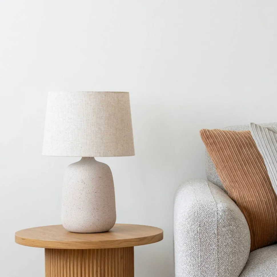 Tischlampe in Beige - Hanani