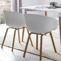 Tischsessel mit Sitzschale - Eberly (2er Set)