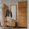 Tolle Garderobenmöbel aus Wildeiche - Mulcian (vierteilig)