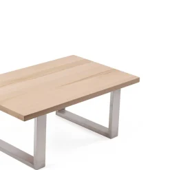 Toller Loft Couchtisch mit Edelstahl Bügelfüßen - Colorio