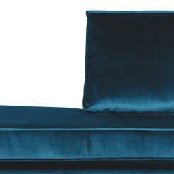 Tolles Retro Sofa Cumagon mit Samt in Blau