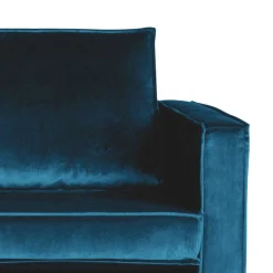 Tolles Retro Sofa Cumagon mit Samt in Blau