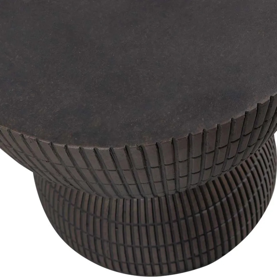 Tonfaser Beistelltisch in Dunkelbraun - Feregato