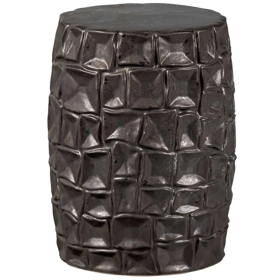 Tonnenförmige Beistelltische aus Keramik - Hisa (zweiteilig)