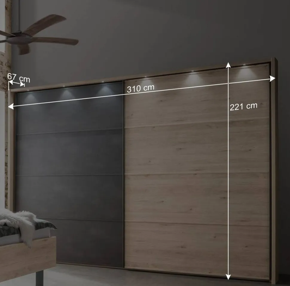 Topp Design Schlafzimmer Set - Licruva (vierteilig)