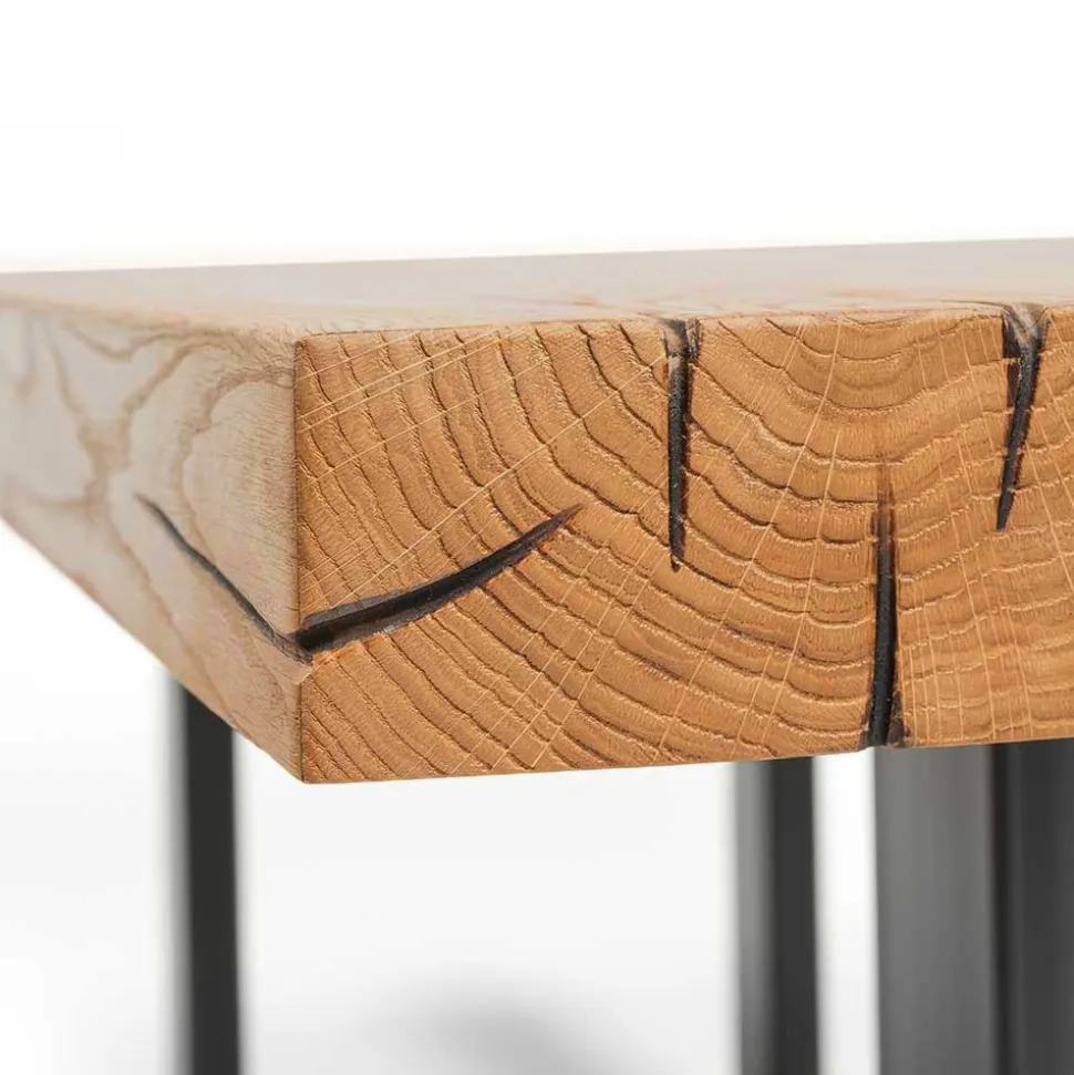 Topp Esstisch mit Platte Wildeiche geölt - Vastillo