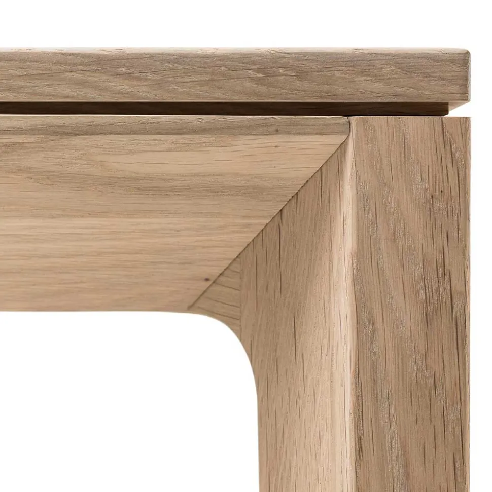 Topp Holztisch in Eiche geschliffen Bianco - Enifra