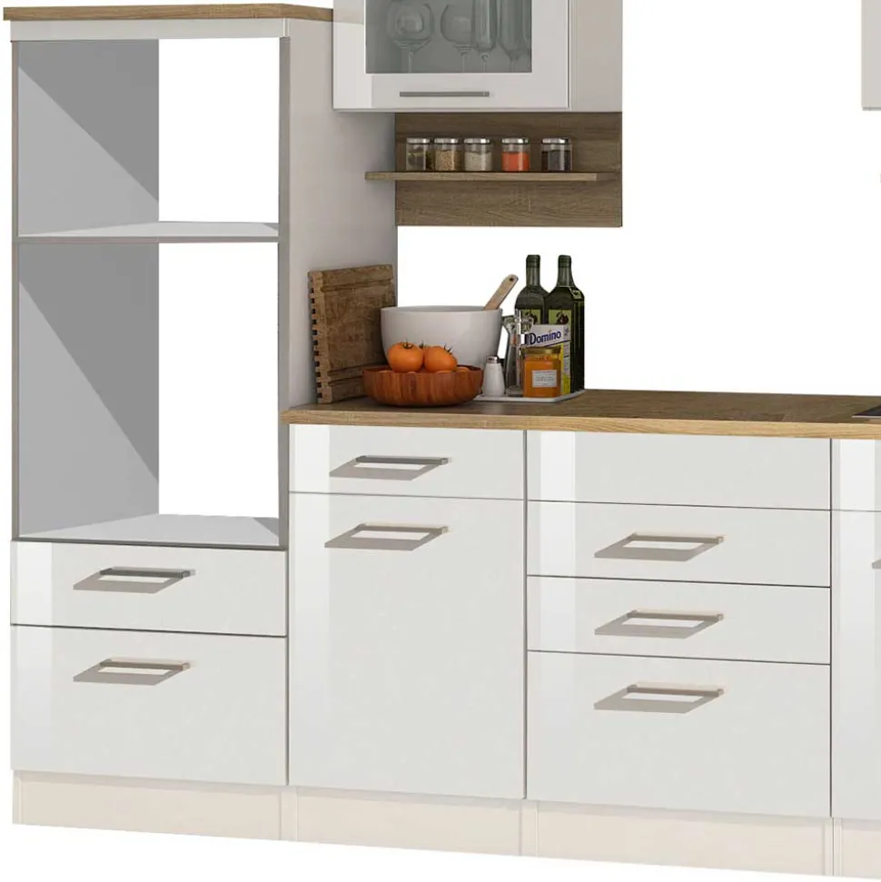 Topp Leerblock Küche in Weiß - Cuneo I (zehnteilig)