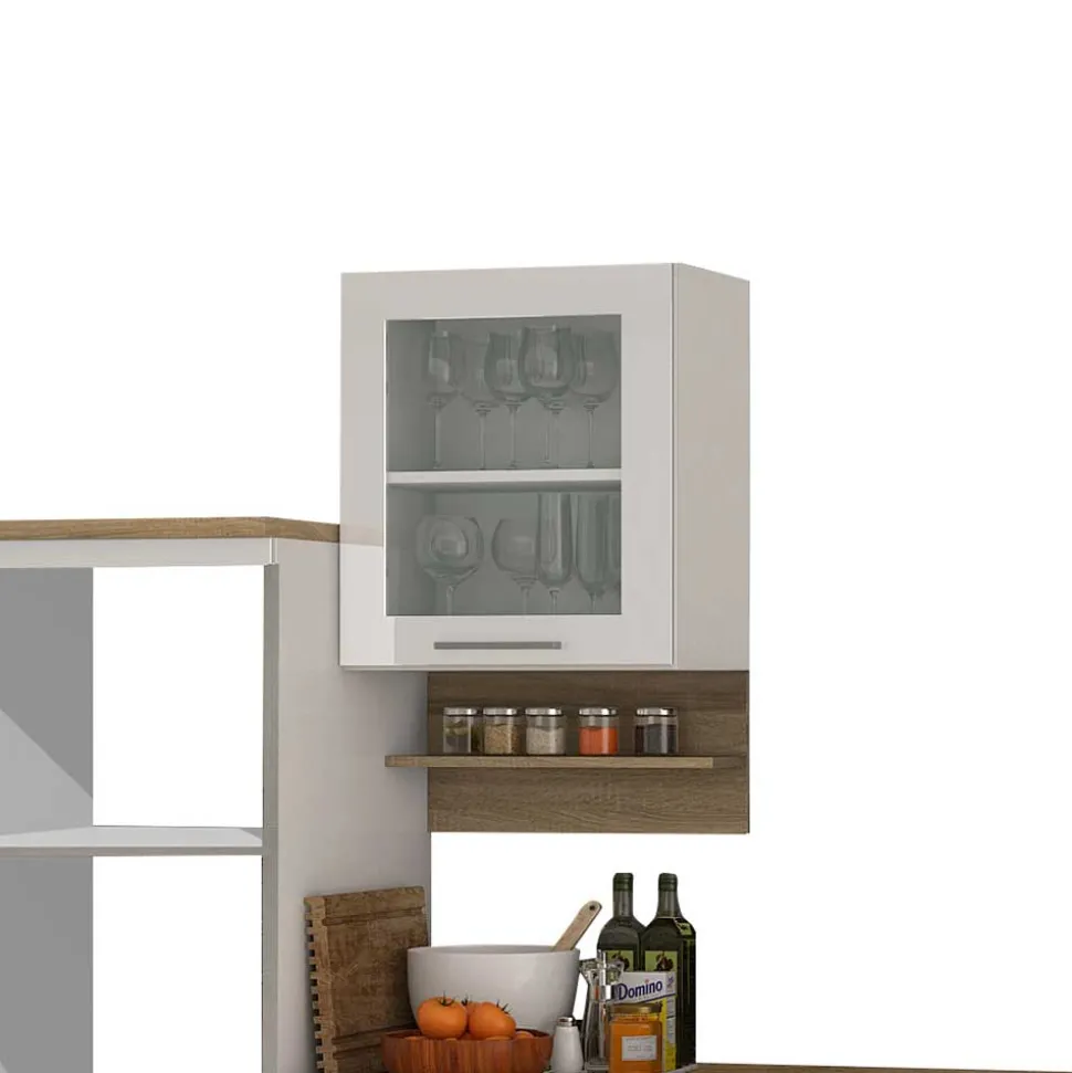 Topp Leerblock Küche in Weiß - Cuneo I (zehnteilig)