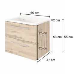 Topp Waschtisch mit Becken zum Aufhängen - Lemnas