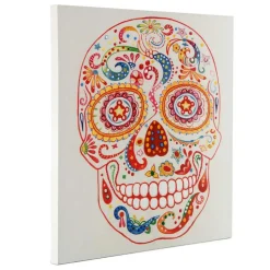 Totenkopf Wandbild - Boho - dia de los muertos - Forjan
