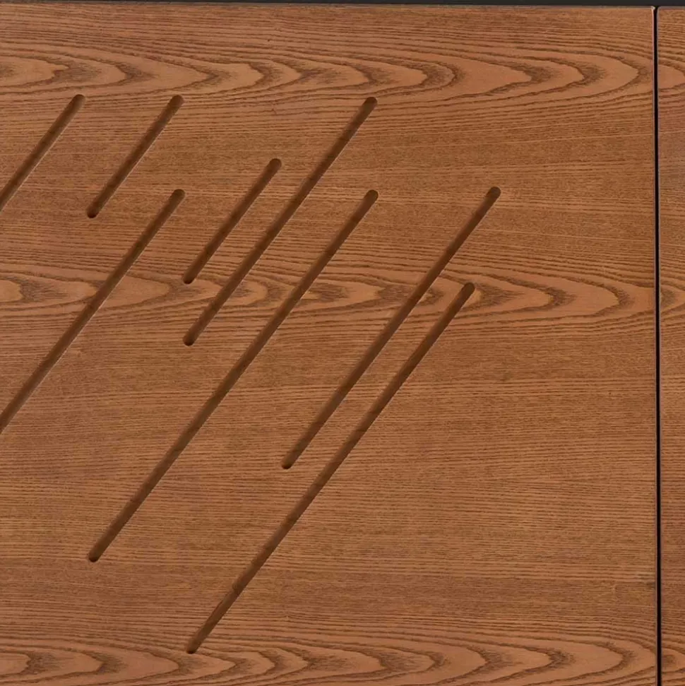 Türen Kommode mit Esche Furnier Front - Lirou