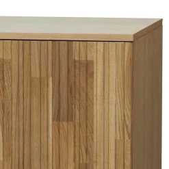Türen-Sideboard in Eiche & Schwarz - Banyo