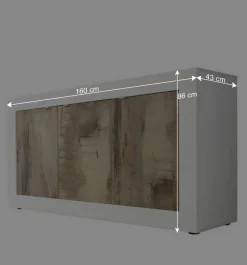 Türen-Sideboard mit 160 cm Breite - Olvenion
