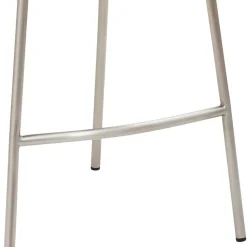 Tresenstuhl in Lichtgrau Kunstleder - Atela