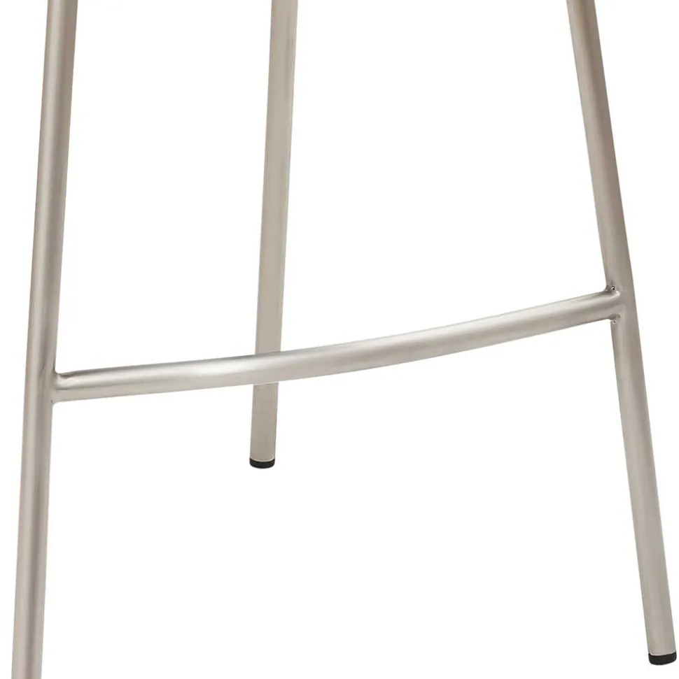 Tresenstuhl in Lichtgrau Kunstleder - Atela